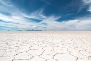 the salt plain in Bolivia