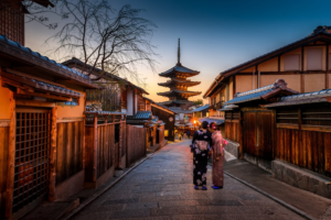 a street in Kyoto, Japan