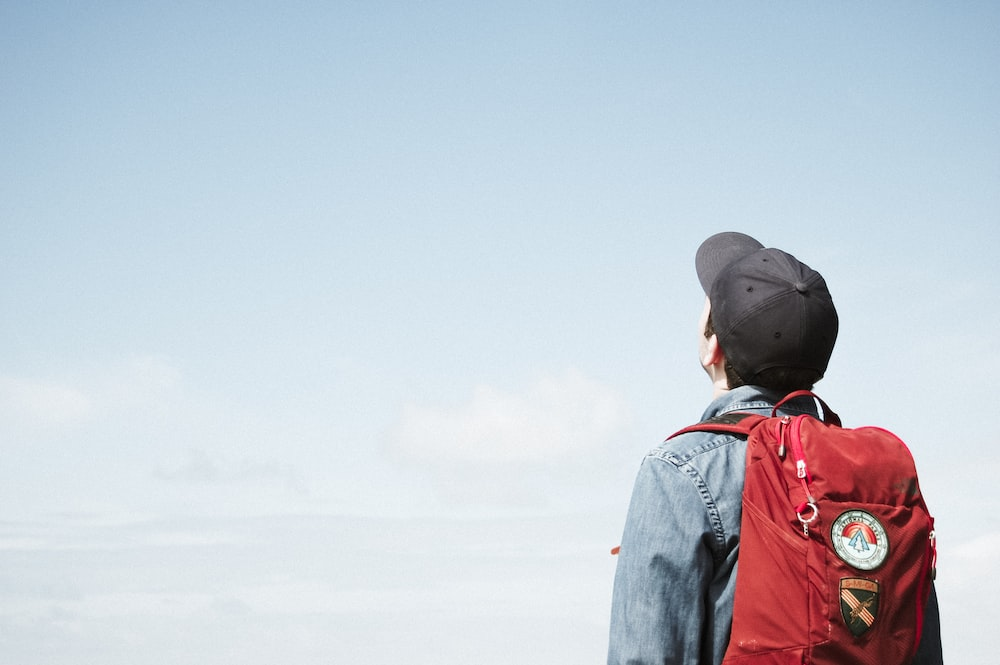 a person wearing a backpack