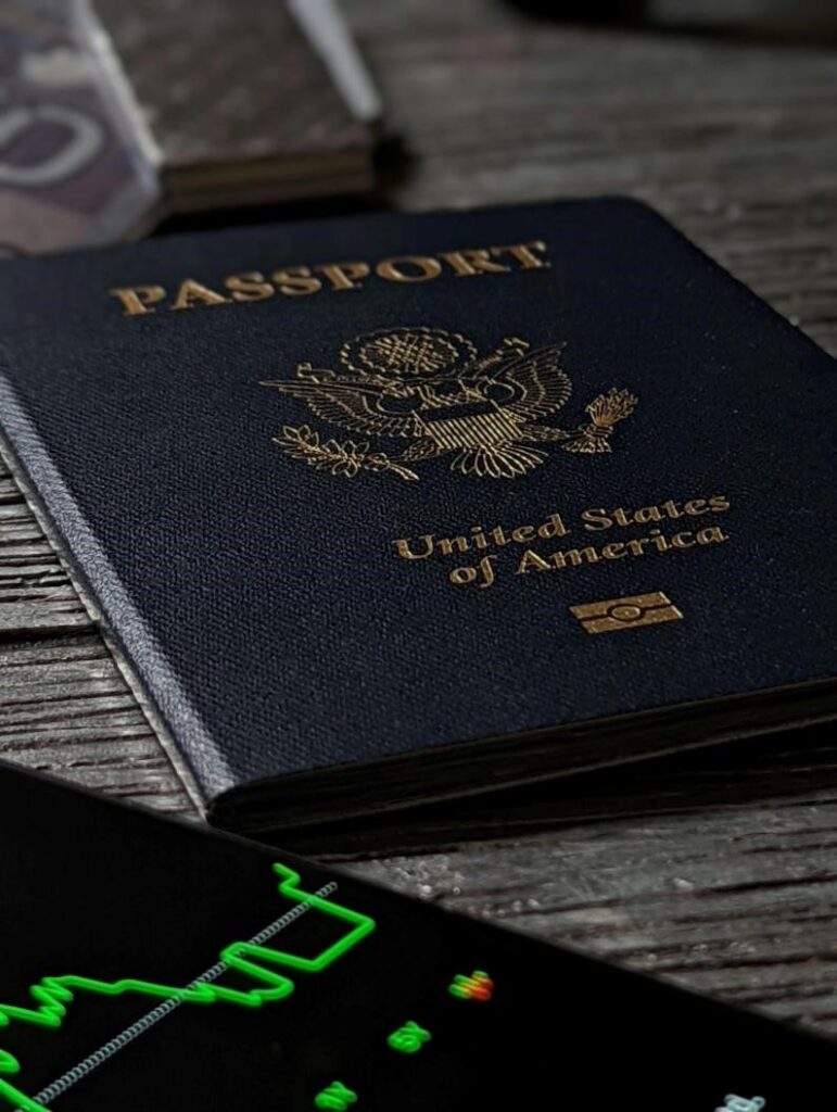 A picture of a passport