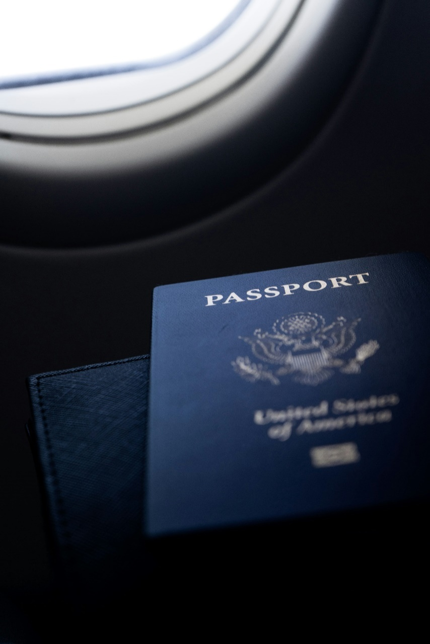 an aesthetic shot of a U.S. passport